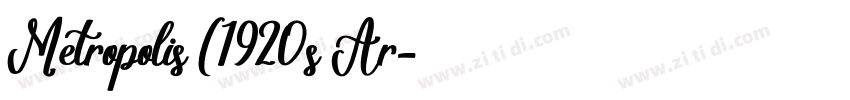 Metropolis (1920s Ar字体转换